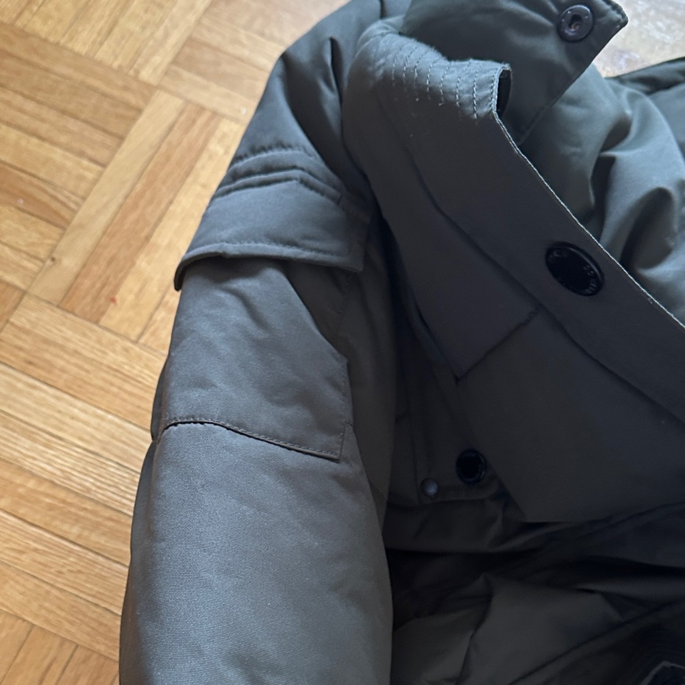 Noize Dark Green Puffer Jacket with Faux Fur Trim - Picture 9 of 11